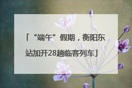 “端午”假期，衡阳东站加开28趟临客列车