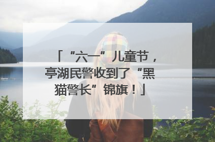 “六一”儿童节，亭湖民警收到了“黑猫警长”锦旗！