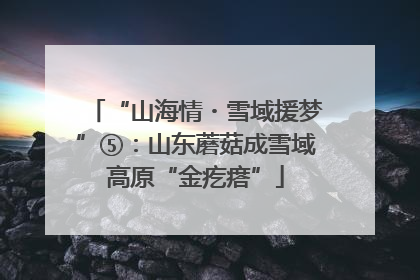 “山海情・雪域援梦”⑤：山东蘑菇成雪域高原“金疙瘩”