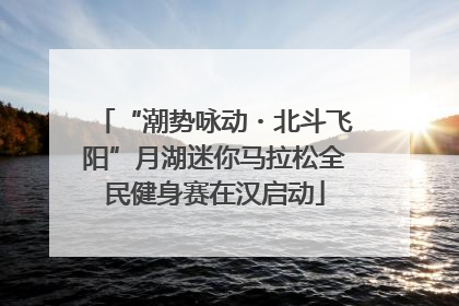 “潮势咏动・北斗飞阳”月湖迷你马拉松全民健身赛在汉启动