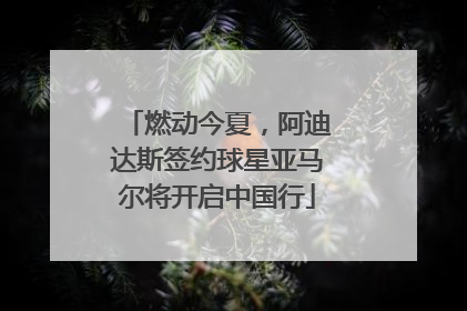 燃动今夏，阿迪达斯签约球星亚马尔将开启中国行