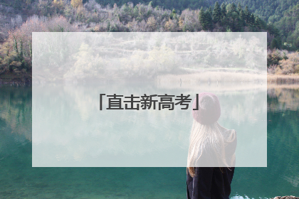 直击新高考