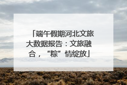 端午假期河北文旅大数据报告：文旅融合，“粽”情绽放