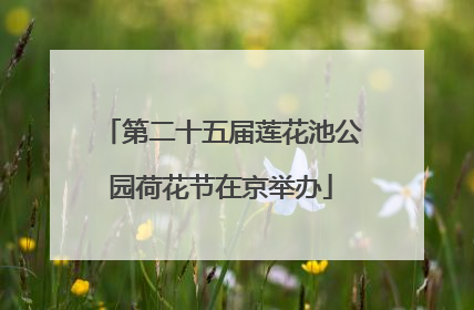 第二十五届莲花池公园荷花节在京举办