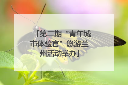 第二期“青年城市体验官”悠游兰州活动举办