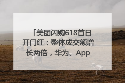 美团闪购618首日开门红：整体成交额增长两倍，华为、Apple、沃尔玛等近800个品牌翻倍增长