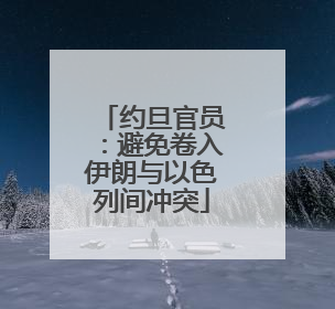 约旦官员：避免卷入伊朗与以色列间冲突