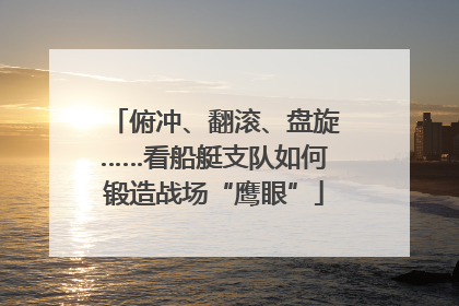 俯冲、翻滚、盘旋……看船艇支队如何锻造战场“鹰眼”