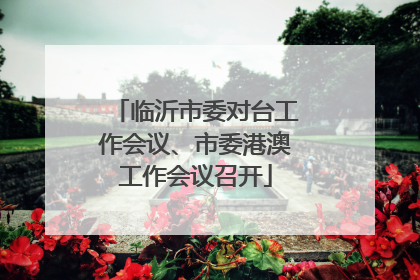 临沂市委对台工作会议、市委港澳工作会议召开