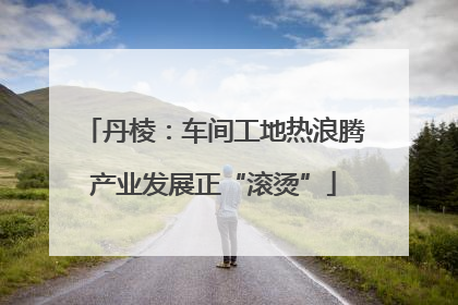 丹棱：车间工地热浪腾产业发展正“滚烫”