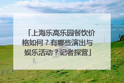 上海乐高乐园餐饮价格如何？有哪些演出与娱乐活动？记者探营