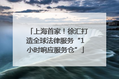 上海首家！徐汇打造全球法律服务“1小时响应服务仓”