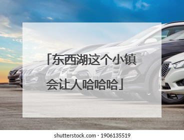 东西湖这个小镇会让人哈哈哈