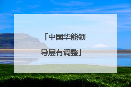 中国华能领导层有调整