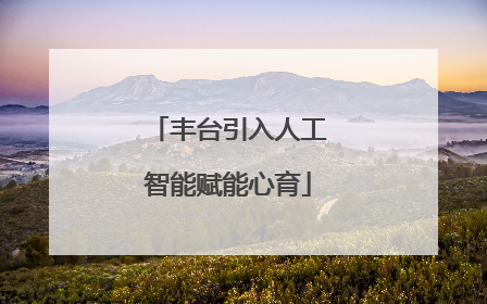 丰台引入人工智能赋能心育
