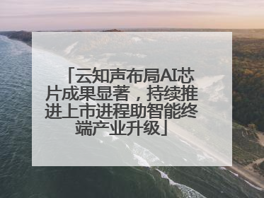 云知声布局AI芯片成果显著，持续推进上市进程助智能终端产业升级