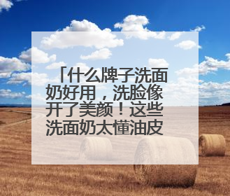 什么牌子洗面奶好用，洗脸像开了美颜！这些洗面奶太懂油皮需求