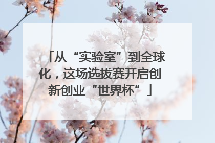 从“实验室”到全球化，这场选拔赛开启创新创业“世界杯”