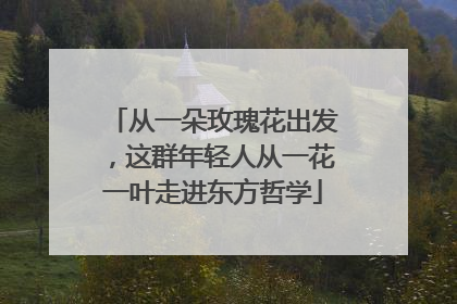 从一朵玫瑰花出发，这群年轻人从一花一叶走进东方哲学