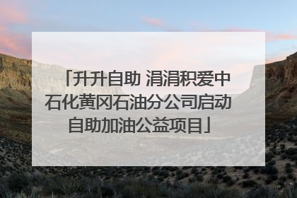 升升自助 涓涓积爱中石化黄冈石油分公司启动自助加油公益项目