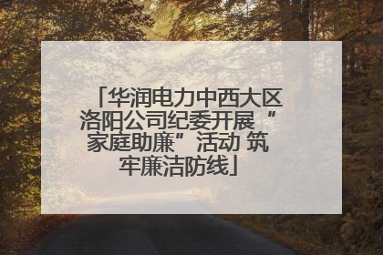 华润电力中西大区洛阳公司纪委开展“家庭助廉”活动 筑牢廉洁防线