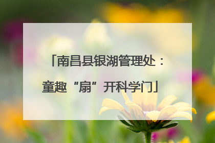 南昌县银湖管理处：童趣“扇”开科学门