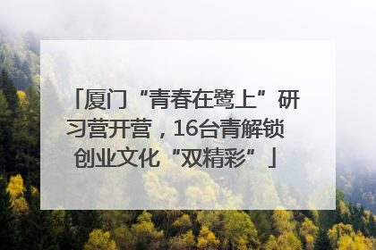 厦门“青春在鹭上”研习营开营，16台青解锁创业文化“双精彩”