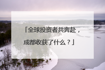 全球投资者共奔赴，成都收获了什么？