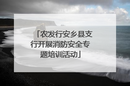 农发行安乡县支行开展消防安全专题培训活动
