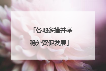 各地多措并举稳外贸促发展