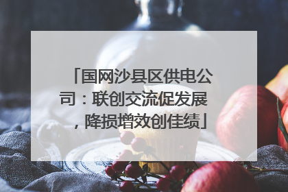 国网沙县区供电公司：联创交流促发展，降损增效创佳绩
