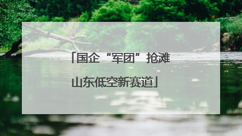 国企“军团”抢滩山东低空新赛道