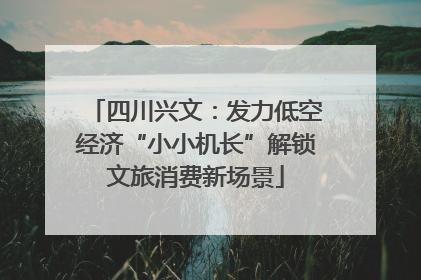 四川兴文：发力低空经济“小小机长”解锁文旅消费新场景