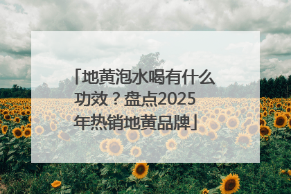 地黄泡水喝有什么功效？盘点2025年热销地黄品牌