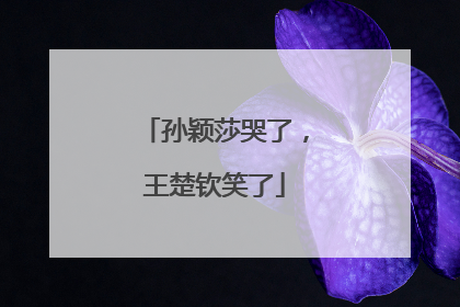 孙颖莎哭了，王楚钦笑了
