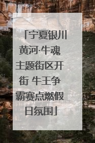 宁夏银川黄河·牛魂主题街区开街 牛王争霸赛点燃假日氛围