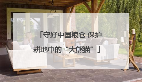 守好中国粮仓 保护耕地中的“大熊猫”