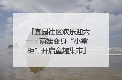 宜园社区欢乐迎六一：萌娃变身“小掌柜”开启童趣集市