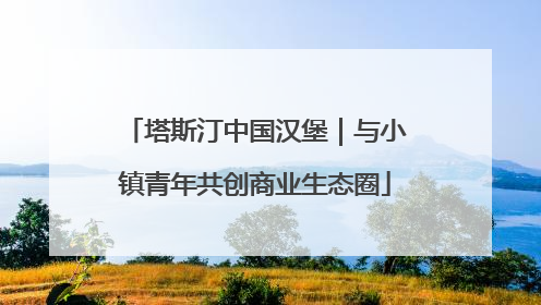 塔斯汀中国汉堡｜与小镇青年共创商业生态圈
