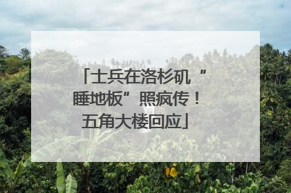 士兵在洛杉矶“睡地板”照疯传！五角大楼回应