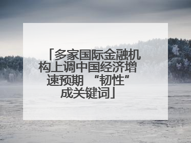 多家国际金融机构上调中国经济增速预期 “韧性”成关键词