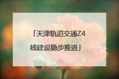 天津轨道交通Z4线建设稳步推进