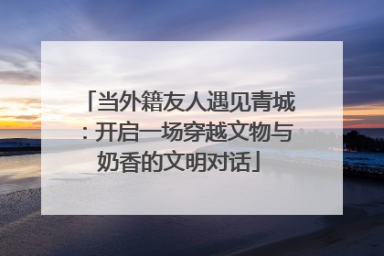 当外籍友人遇见青城：开启一场穿越文物与奶香的文明对话