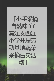 小手采摘自然味 宜宾江安西江小学开展劳动基地蔬菜采摘售卖活动