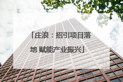 庄浪：招引项目落地 赋能产业振兴