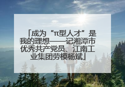 成为“π型人才”是我的理想——记湘潭市优秀共产党员、江南工业集团劳模杨斌