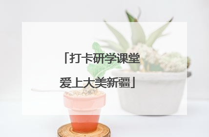 打卡研学课堂 爱上大美新疆