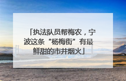 执法队员帮梅农，宁波这条“杨梅街”有最鲜甜的市井烟火
