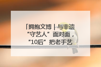 拥抱文博｜与非遗“守艺人”面对面，“10后”把老手艺玩出“潮”花样