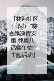 林海社区：举办“粽香飘逸传安康 邻里共话端午情”主题活动